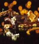 Composición festiva de dulces en geometría :: RECETA